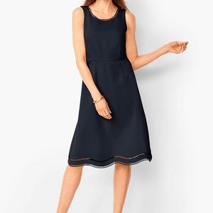 Talbots Ponte Fit and Flare Dress, Size 4